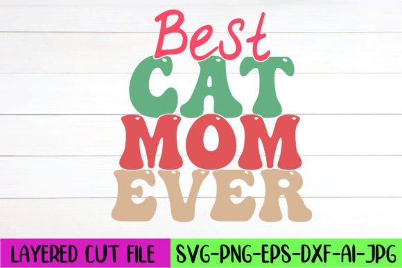 A Retro Cat Mom Design for Meaningful Embroidery