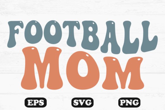 Football Mom Retro Wavy SVG Designs: A Designer's Review