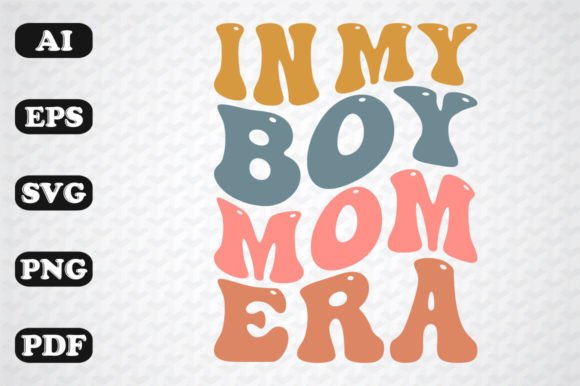 In My Boy Mom Retro Wavy SVG PNG Embroidery Review