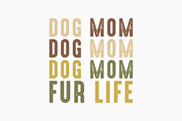 The Retro 'Dog Mom Fur Life' Embroidery Design in Real-World Projects